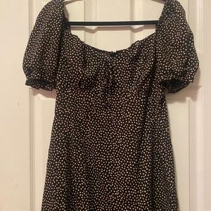 Misguided Milkmaid Tie Bust Dress